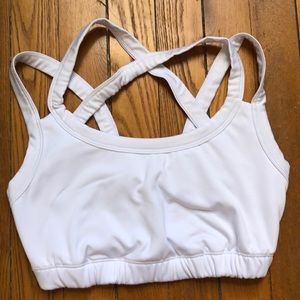 White Sports Bra (NEW)